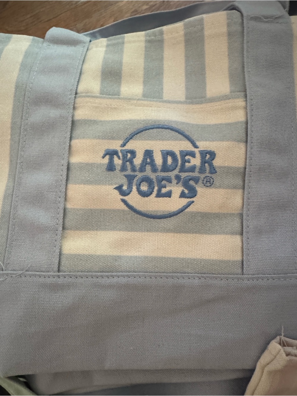 New 2026 Trader Joe's mini striped canvas tote set of 4 - Picture 3 of 6